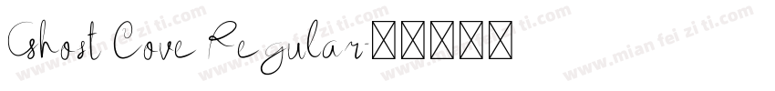 Ghost Cove Regular字体转换